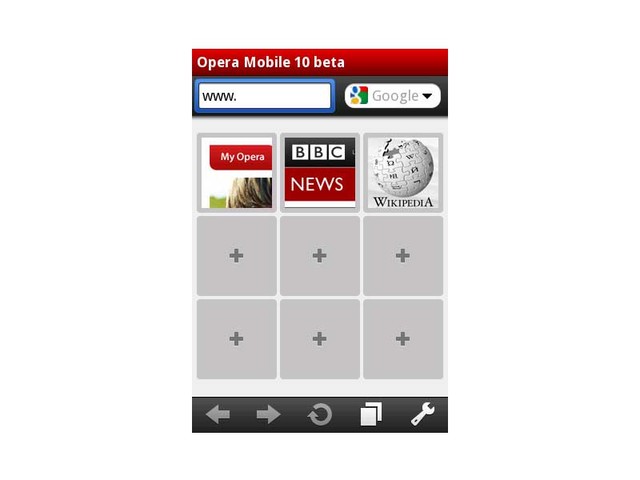 Opera Mobile 10