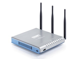 備有4組極速 Gigabit LAN ports SMC WGBR14-N無線路由器