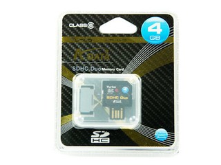 支援SDHC + USB介面 A-DATA SDHC Duo記憶卡