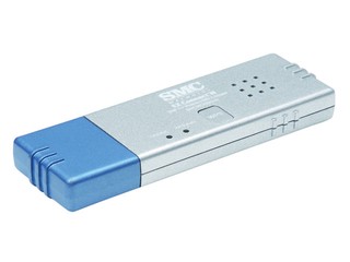 支援11n Draft v2.0及WPS標準 SMC WUSBS- N無線USB接收器