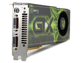 核心時脈預設670MHz XFX GeForce GTX 280 XXX版本