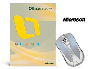 購買MS Office 2008 for Mac 免費獲贈無線流動鐳射鯊6000