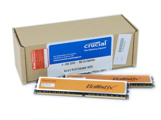 CL4低延遲值 Crucial Ballistix DDR2-800 4G Kit CL4低延遲值 Crucial Ballistix DDR2-800 4G Kit