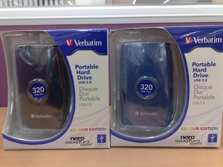 HKEPC會員專享優惠 Verbatim 320GB外置硬碟HKD$490 HKEPC會員專享優惠 Verbatim 320GB外置硬碟HKD$490