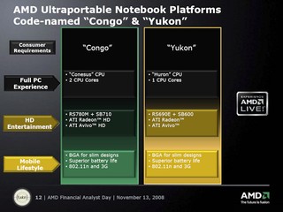 AMD全新「Congo」Ultra-Thin平台 雙核心配搭RS780M  本季末上市