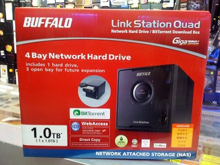 Buffalo NAS 500GB/1TB 連硬碟 LinkStation Quad 1TB 只售 $2,530