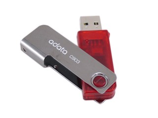 鏡面金屬配旋轉式設計 A-DATA C903 隨身碟