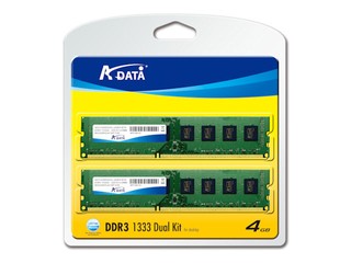 獲Intel官方認證可相容全新P55平台 A-DATA DDR3 U-DIMM記憶體模組