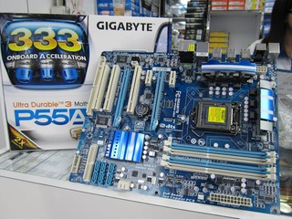 SATA 3、USB 3.0及3倍力USB供電 GIGBAYTE P55A-UD3主機板有售