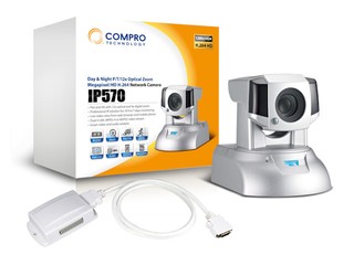12倍光學變焦、IR夜視功能 Compro IP570網絡監察攝影機 