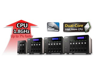 採用Intel Atom D525處理器 QNAP發佈全新Turbo NAS Pro+系列