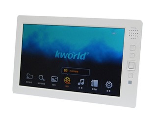 支援720p及1080影像播放 Kworld 8吋流動播放器PMP880