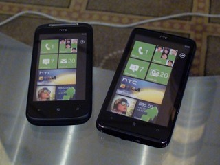 4.3吋大屏幕、支援 WP7 Portfolio HTC 正式發佈兩款全新WP7手機