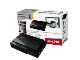 支援 RMVB 、720P高畫質播放 KWorld  M102 多媒體播放器
