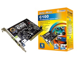 S-Video介面輸入、DVD設計選單 Compro C100影音錄影擷取卡