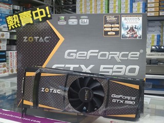 全新NVIDIA最強雙核心繪圖卡 GeForce GTX590 $6999腦場有售