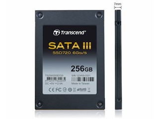 550MB/s讀取速度、厚度僅7mm Transcend SSD720 固態硬碟