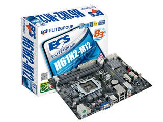 組裝入門級多媒體文書系統 ECS H61H2-M12主機板