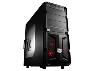 全黑化配紅LED設計、前置USB3.0介面 Cooler Master K350入門級電競機箱
