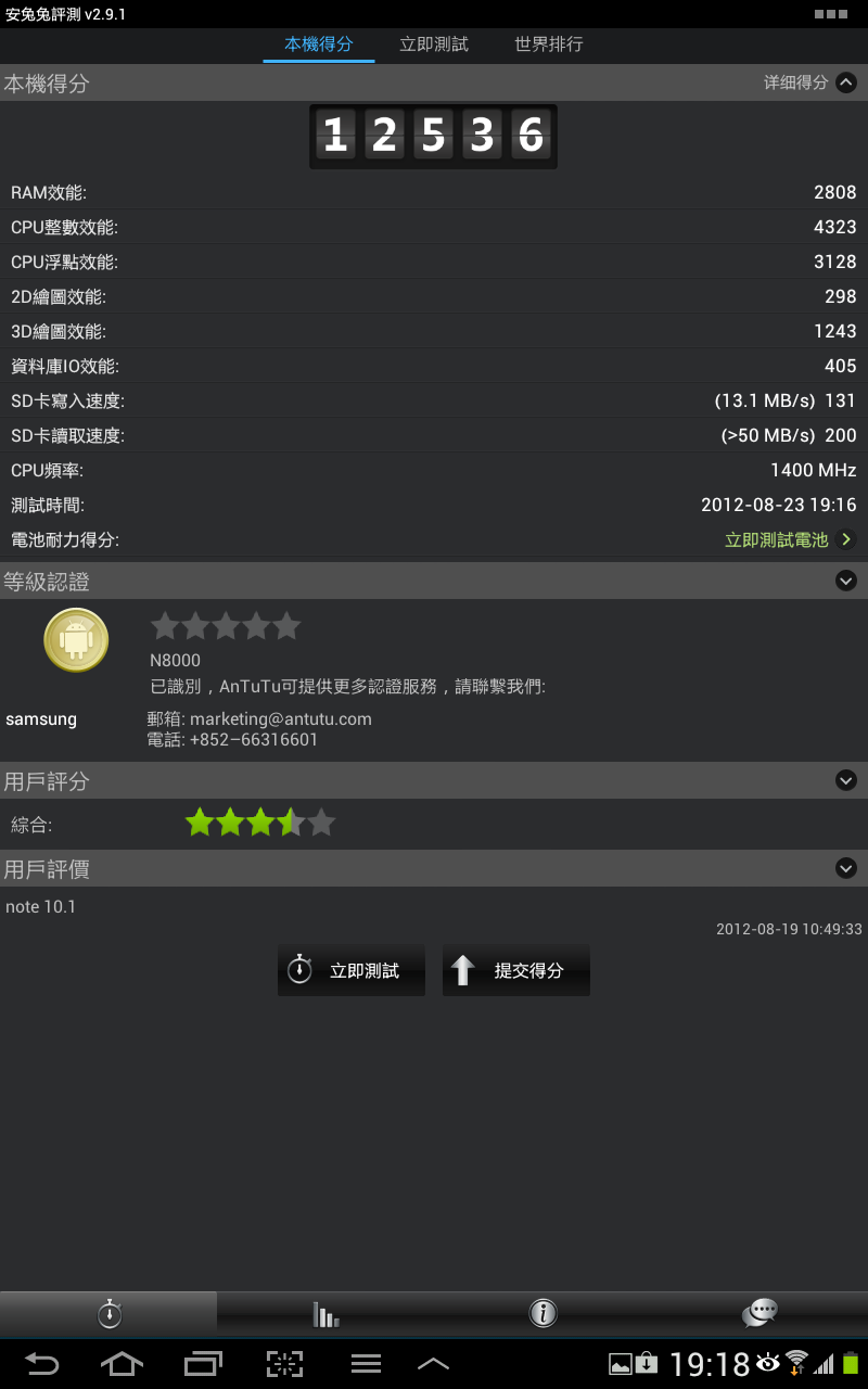 Galaxy Note 10.1 AnTutu 1