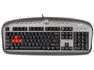 12個多媒體鍵、高質感矽膠按鍵 A4Tech KB-28G多媒體入門遊戲鍵盤
