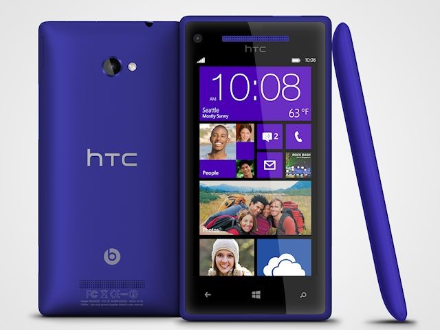 HTC 8X Blue red