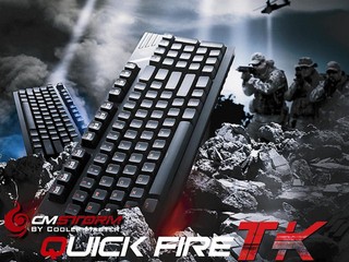 鍵盤重新編排、 LED 發光功能 CM Storm Quick Fire TK 遊戲鍵盤