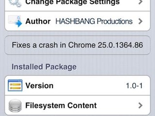 新版iOS Chrome瀏覽器出現嚴重彈App hbang.ws提供Crash Fix暫時解決問題