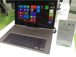 雙軸承屏幕、4種變化 Acer Aspire R7-571 行動電腦
