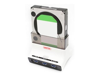 讓內置式硬碟透過USB介面連接 Unitek Y-1074多功能硬盤座