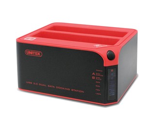隨插即用 透過USB介面連接 Unitek USB 3.0雙硬碟對拷硬盤座