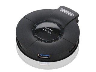 飛碟形設計 擴充4個接口 Unitek Y-3041 USB 3.0 Hubs