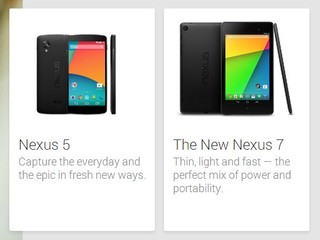 同場發售The New Nexus 7 平板電腦 Google Nexus 5正式網上開賣