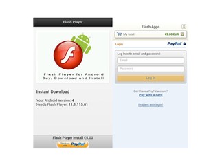支付五歐元下載Flash Player!? Android 現Flash詐騙程式
