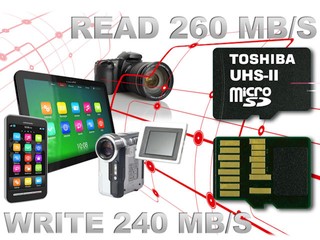 全球最快microSD記憶卡 Toshiba 正式發表 UHS-II 產品 全球最快microSD記憶卡 Toshiba 正式發表 UHS-II 產品