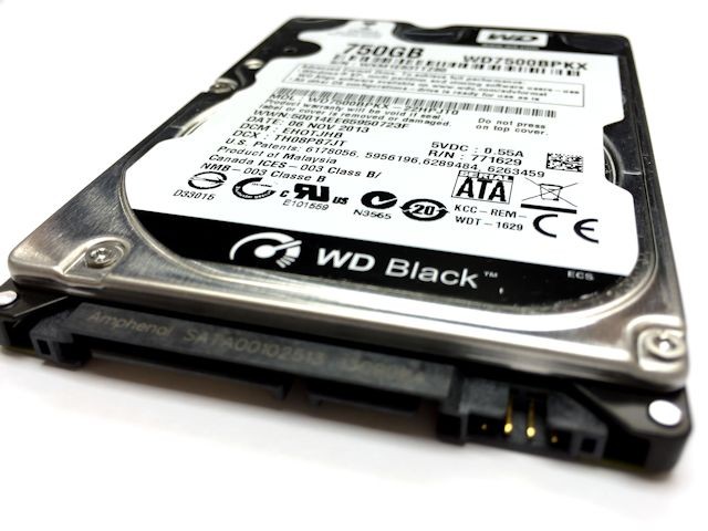 針對高容量需要求NB用戶WD Black 750GB 2.5