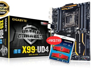 GIGABYTE x ADATA 聖誕優惠 指定主機板 +$799 即換 DDR4 記憶體