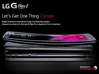 市場獨有 柔性屏幕、自我修復機背 LG G Flex 2 可彎曲智能手機