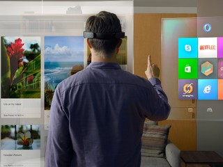 全息系統登場 虛擬與現實融合為一  Microsoft HoloLens 全息顯示準系統