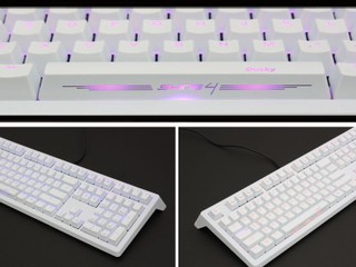 雙色 LED 背光燈 幻化燦爛奪目燈光效果 Ducky 旗艦級 Shine 4 White 特別版 雙色 LED 背光燈 幻化燦爛奪目燈光效果 Ducky 旗艦級 Shine 4 White 特別版