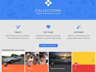 整合多種功能 發表個人生活趣事 Google+ 推出 Collections 收藏集