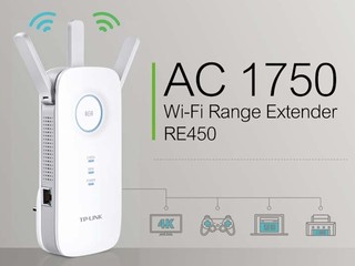 簡易安裝! 支援802.11ac 訊號  TP-Link RE450 Range Extender