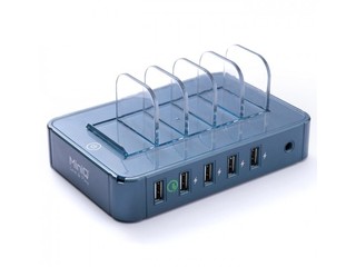 支架設計方便收納 支援高通第二代快充  MiniQ Charging Station 5Q 充電座