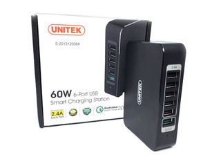支援 QC 2.0 + 6 Port USB/Max 2.4A 充電 HKEPC 會員專享 Unitek Y-P535 團購價 $179 支援 QC 2.0 + 6 Port USB/Max 2.4A 充電 HKEPC 會員專享 Unitek Y-P535 團購價 $179