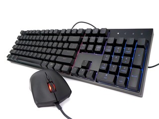 Mem-Chanical 鍵軸、RGB 炫光 CM MasterKeysLite L 電競鍵鼠套裝