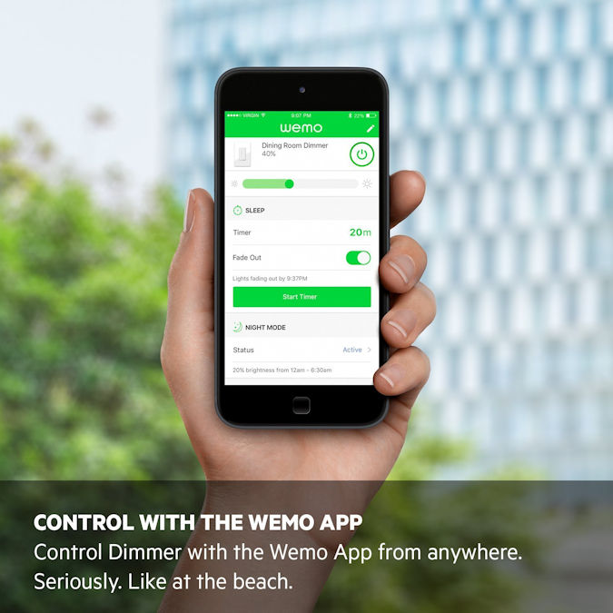 Wemo Wi-Fi Smart Dimmer