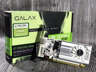 純白色的誘惑!! GALAX GeForce GT 1030 EXOC繪圖卡