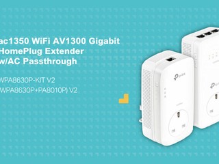 輕鬆分享 AC1350 WiFi 無線訊號 TP-Link 全新 WPA8630P-KIT V2 套裝