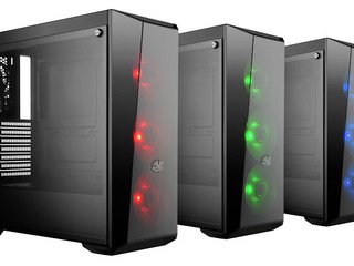 鋼化玻璃側窗 展現 RGB 燈光效果 Cooler Master MasterBox Lite 5 RGB 