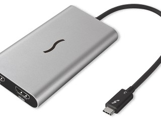 最高可以连接两台 4K 显示器 Sonnet「Thunderbolt 3 转双 HDMI 2.0」转接器
